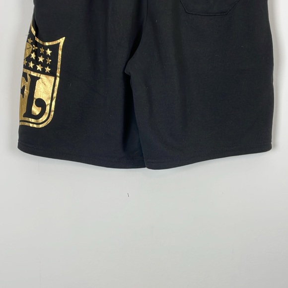 NFL Official Gold Shield Logo Mens M Fleece 4 Pocket Elastic Waist Casual Shorts - Picture 7 of 10